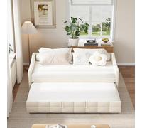 DAHUEN Divano letto 90/180x200 cm, divano a 2 posti con funzione letto, letto estraibile per diventare un letto matrimoniale, letto diurno estraibile, divano estraibile, letto estraibile, divano letto