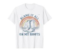 dai La Colpa A Tutte Le Mie Radici Tshirt Rodeo Cowboy Maglietta