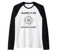 Dai la colpa al mio tema natale Segno solare Astrologia natale nascente Maglia con Maniche Raglan