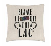 Dai La Colpa Al Ritardo Copertura Cuscino Gamer PC Computer Gioco Divertente