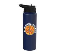Dai la possibilità alla pizza Stainless Steel Insulated Water Bottle