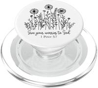 dai le tue preoccupazioni a Dio Cristiano uomini donne amano Dio Gesù PopSockets PopGrip per MagSafe