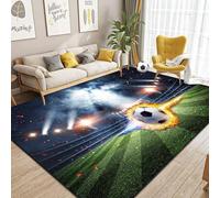 Dai Lufei Tappeto da gioco per campo da calcio, con stampa su larga scala, per sport, antiscivolo, per la camera dei ragazzi, 140 x 200 cm