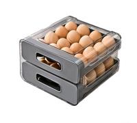 Dai nuova vita alla tua organizzazione del frigorifero con questo, impilabile per uova (grigio)