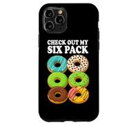 Dai un'occhiata a My Six Pack Donut Amante Palestra Fitness Bodybuilding Custodia per iPhone 11 Pro