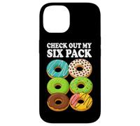 Dai un'occhiata a My Six Pack Donut Amante Palestra Fitness Bodybuilding Custodia per iPhone 14