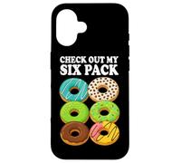 Dai un'occhiata a My Six Pack Donut Amante Palestra Fitness Bodybuilding Custodia per iPhone 16