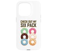 Dai un'occhiata a My Six Pack Donuts Funny Foodie Joke Gym Humor Custodia per iPhone 15 Pro