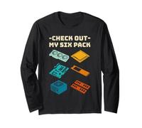 dai un'occhiata al Mio Pacchetto da Sei - PC Parts Gamer Vintage Maglia a Manica