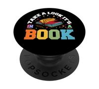 Dai un'occhiata in un libro - I lettori di topi di biblioteca che leggono gli amanti PopSockets PopGrip Adesivo