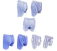 Daianshu Boxer da uomo in cotone americano, taglia extra grande, confezione da 4/8, biancheria intima morbida, traspirante e assorbente per tutto il giorno (4XL, 8 pezzi)
