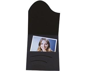 DAIBER 1x100 Copertina per fototessere Wave Nero Leinenkarton 16020