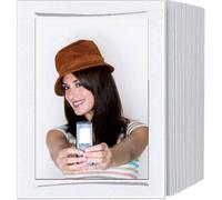 Daiber 1x125 Endlospassepartouts weiss/Pinselstrich grau Bürokleinmaterial 20104