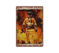 DAIERCY Targa in metallo con scritta in lingua inglese "Don't Fear The Unlived Life", divertente e vintage, decorazione da parete, per pub, bar, cucina, giardino, bagno, casa, 140 x 200 mm