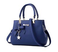 DAIHAN Borsa a Mano Donna, Tracolla Borsetta Borsa a Mano Tote, Borse a Spalla Borsa Shopping Bag Borse a Tracolla Elegante Tote,Blu,28 * 11 * 19cm