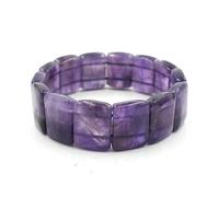 DAIJES Bracciale Ametista Citrino Bracciale Quadrato Bracciale Gioielli - Ametista