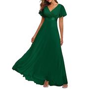 Daikascbny Abito Donna Estivo Elegante Cerimonia Senza Manica Vintage Y2K Lungo Classico Formale Grazia da Sera Banchetto