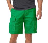 Daikascbny Pantaloncini da uomo estivi tinta unita Bermuda in vita elastica da spiaggia Shorts in cotone con tasche Bermuda, pantaloni a taglio ampio da lavoro, pantaloncini casual alla moda per uomo