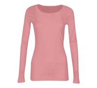 Daikascbny T-Shirt Donna Manica Lunga Girocollo Tinta Unita | Maglietta da donna fluida e fresca che segue delicatamente le forme del corpo senza comprimere