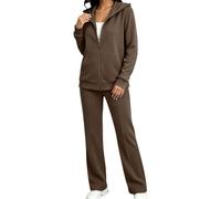 Daikascbny Tuta Donna Elegante Completo Due Pezzi Autunno | Completo da donna chic ideale per comporre outfit curati sia per occasioni informali sia per il lavoro da casa
