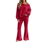 Daikascbny Tuta Donna Loungewear Invernale Due Pezzi Set | Completo homewear chic ed elegante perfetto da regalare a mamme figlie amiche per compleanni e festivita