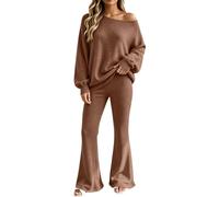 Daikascbny Tuta Donna Loungewear Invernale Due Pezzi Set | Completo homewear chic ed elegante perfetto da regalare a mamme figlie amiche per compleanni e festivita