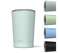 Daikoku Thermos da Caffè 330 ml in Acciaio Inossidabile | Bicchiere termico a doppia parete isolante senza BPA | Mantiene le bevande fredde per 12 ore e calde per 5 ore | Colore Verde Pastello