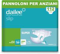 Dailee Slip Super M e L/XL - 112x Pannoloni per Anziani - Formato Scorta
