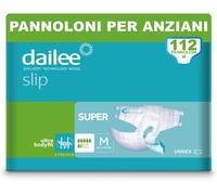 Dailee Slip Super M e L/XL - 112x Pannoloni per Anziani - Formato Scorta