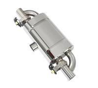 daili store Marmitta di scarico con valvola elettronica centrale in doppia uscita stile T, silenziatore universale con valvola ad alte prestazioni 51 60 63 70 76 mm(70mm inlet outlet)