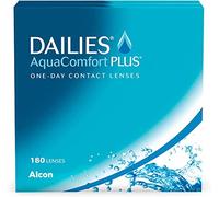 Dailies AquaComfort Plus lenti a contatto giornaliere | 180 pz | -01.25 dpt | Lenti a contatto morbide. Una sensazione di freschezza e comfort ad ogni battito di ciglia. CB 8.7 mm e DIA 14.0 mm