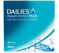 Dailies AquaComfort Plus lenti a contatto giornaliere | 90 pz | -09.00 dpt | Lenti a contatto morbide. Una sensazione di freschezza e comfort ad ogni battito di ciglia. CB 8.7 mm e DIA 14.0 mm