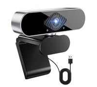 DAILINK Webcam PC con microfono usb,web cam Full HD 1080p Fotocamera Laptop Desktop Computer 360° regolabile Plug & Play Videocamera Telecamera PC per Zoom YouTube Gaming Twitch Mac