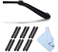 DAILISHA fermi per occhiali da sole da lettura e da vista in silicone Puntali delle tempie Fermo per manica, comfort elastici antiscivolo (trasparenti - 6 paia)