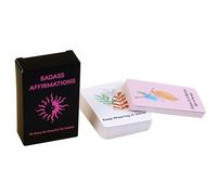 Daily Affirmation Cards, Inspirational Quote Deck, Motivational Self Care Set, 2.36x3.54 Inches 60 Pieces Positive Encouragement, for Women, Teens, Travel, Mental Wellness, Goal Focus, Home Use