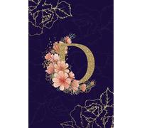 Daily Affirmation, Prayer, Reflection and Gratitude Journal with Scriptures - Initial D Purple and Gold Journal | 180+ Lined Prompted Pages | 6x9 Inch ... for Women and Girls | 6-Month Undated Journal