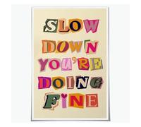 Daily Affirmation Wall Art Colorful Canvas Print Inspirational Quote Positive Vibes Decor for Bedroom(Framed,08x12inch(20x30cm))