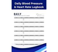 Daily Blood Pressure & Heart Rate Logbook: Track Your Blood Pressure, Pulse, and Daily Health Notes | Includes BP Stages Chart & How-To Guide