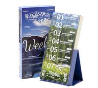 Daily Calendar 2026 - Positive Planner Desk, Tear-Off Weekly Calendar with Daily Challenge, Healing Text Checkin, Inspirational Planner Decorations for Home, Workplace, Appartamento, Bedroom, School