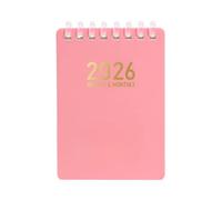 Daily Calendar Planner - 2026 A7 Pocket Workbook, Soft Coil Binding Design, Compact Organizer Layout, Portable Writing System | Journal Planning Book, Meeting Research Notes, Work Management