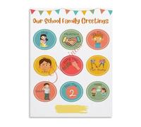 Daily Classroom Routines Poster Morning Greetings and Rules Educational Wall Chart (Unframed,16x24inch(40x60cm))