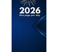 Daily Diary 2026 One Page Per Day: From January 2026 To December 2026/ 365 Days Fully Lined with months tab