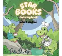 Daily Dinos: Cute & Fun coloring book with simple bold designs.