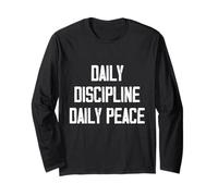 Daily Discipline Daily Peace Maglia a Manica