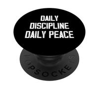 Daily Discipline Daily Peace PopSockets PopGrip Adesivo