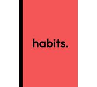 Daily Habit Tracker: Small 6 x 9”, One Month to a Page, Travel Size, Faint Print, Alternating Dot Grid Pages for Reflection and Journaling, Monthly Affirmations (Bureaucratic Blush)