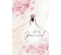 Daily Journal 6"x9" Jane Austen-inspired Pink Floral Watercolor, Softcover, 150 Lined Pages: Blank, for Writing, Note Taking, Travel, Work, School, Business