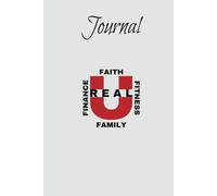 Daily Journal: Hard Cover , wide ruled notebook with prompts on Faith, Family, Finance, Fitness | 6x9 inches, 150 pages |Personal Growth…Gifts for graduates, adults, teens