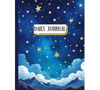 Daily Journal | Night Sky Blue Notebook: 130 Lined pages with inspirational quotes