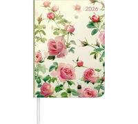 Daily Journal Roses 2026 - Agenda A6 (10,7x15,2 cm) - Giornaliera